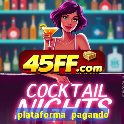 plataforma pagando no cadastro